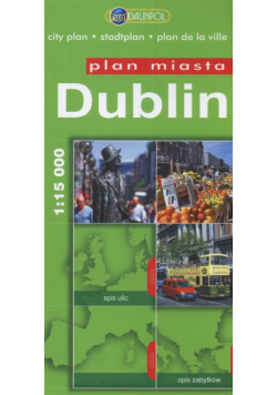 Dublin. Plan miasta 1:15 000