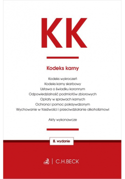 Kodeks karny oraz ustawy towarzyszące w8 TP