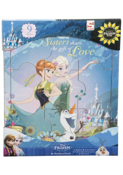 Puzzle drewniane Frozen 9 el.