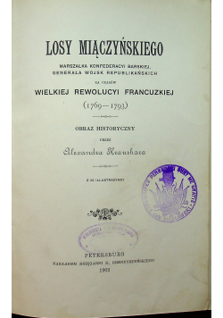 Losy Miączyńskiego 1902 r