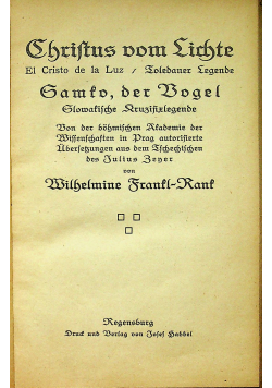 Christus vom Lichte  1919 r.