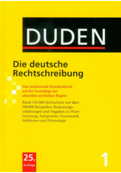 Duden 1 Die Deutsche rechtschreibung