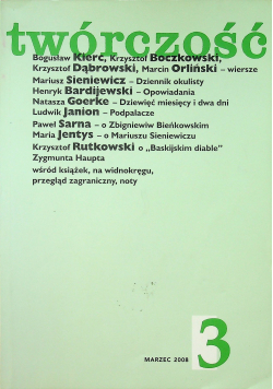 Twórczość Rok LXIV Nr 3