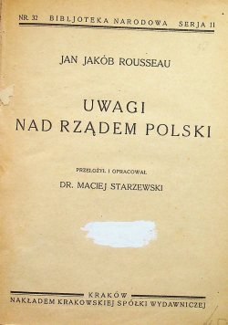 Uwagi nad Rządem Polski 1924 r