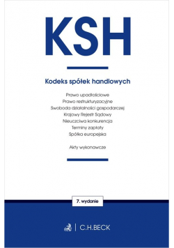 Kodeks spółek handlowych oraz ustawy towarzyszące