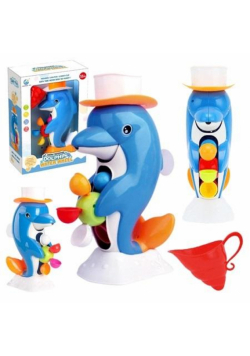 Delfin z kołowrotkiem do kąpieli