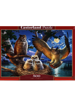 Puzzle 500 Owl Family