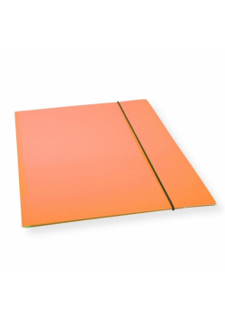 Teczka A4 z gumką lakier pomarańcz. 300gsm (10szt)