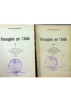 Passeggiate per i Italia 2 tomy 1906 r