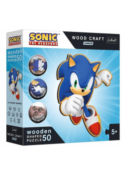 Puzzle drewniane 50 Sprytny Sonic TREFL
