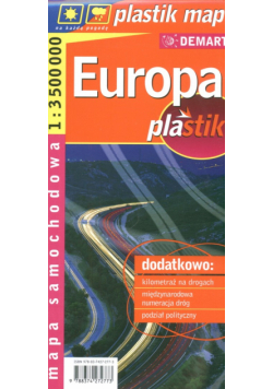 Europa 1:3 500 00 mapa samochodowa laminowana