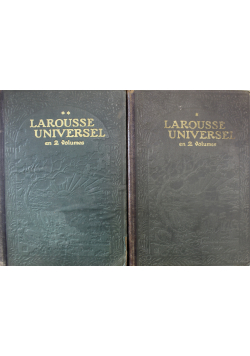 Larousse universel  2 tomy około 1922 r.