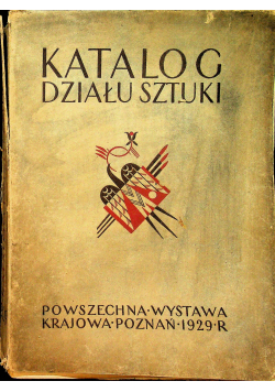 Katalog działu sztuki 1929 r.
