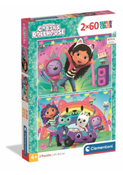 Puzzle 2x 60 Super kolor Gabby's Dollhouse 24819