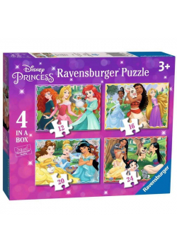 Puzzle 4w1 Księżniczki Disney 2