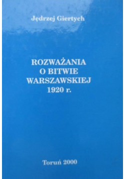 Rozważania o bitwie warszawskiej