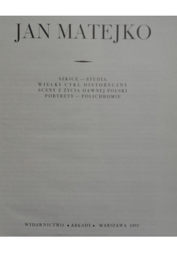 Jan Matejko szkice studia