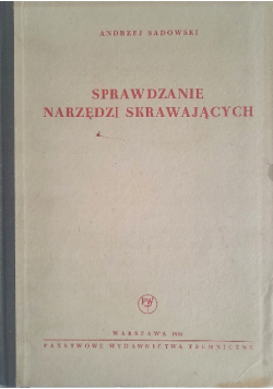 Sprawdzanie narzędzi skrawających