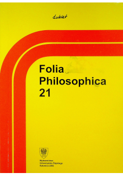 Folia Philosophica Tom 21