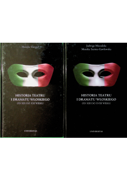 Historia teatru i dramatu włoskiego tom I i II