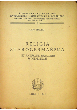 Religia Starogermańska 1949 r.