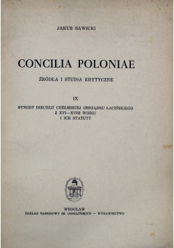 Concilia Poloniae IX
