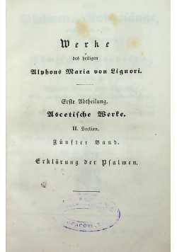 Werke des heiligen alphons Maria von Liguori 1844 r.
