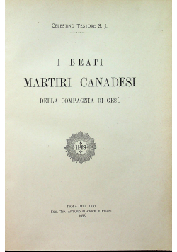 I Beati Martiri Canadesi 1925 r.
