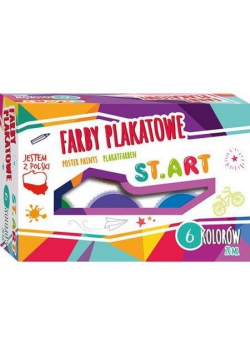 Farby plakatowel 6 kolorów 20ml St.Art