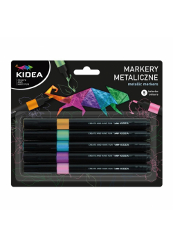 Markery metaliczne 5 kolorów Kidea