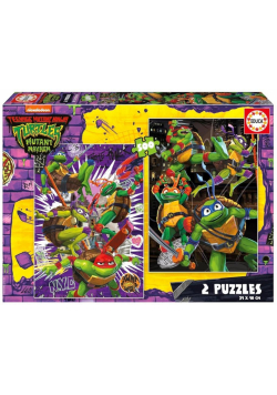 Puzzle 2x500 Wojownicze Żółwie Ninja