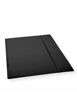 Teczka A4 z gumką lakier czarna 300gsm (10szt)
