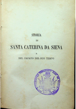 Storia Di S. Caterina Da Siena 1878 r