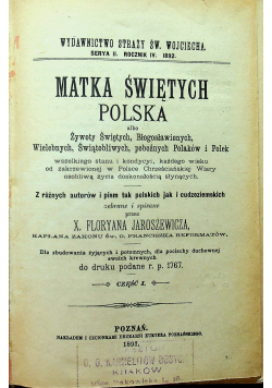 Matka Świętych Polska Cz I do IV 1896 r.