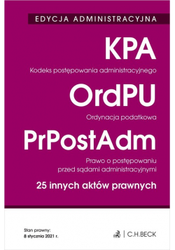 Edycja administracyjna Kodeks postępowania administracyjnego Ordynacja podatkowa