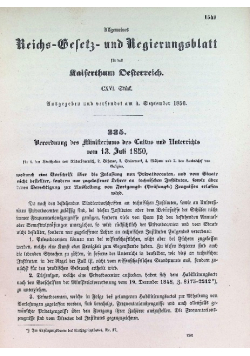 Reichs gesetz und regierungsblatt Tom III, 1850 r.