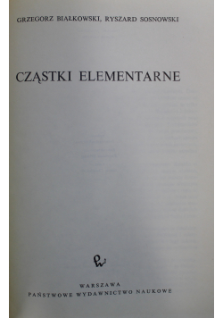Cząstki Elementarne