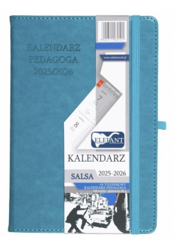 Kalendarz pedagoga 2025/26 A5 tyg. Salsa turkusowy