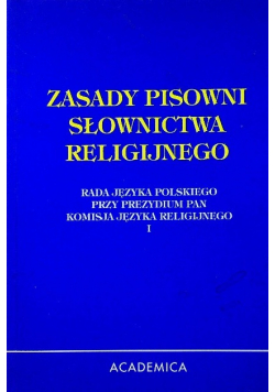 Zasady pisowni słownictwa religijnego
