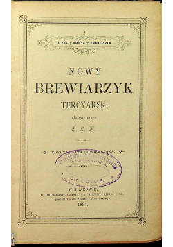 Nowy Brewiarzyk Tercyarski 1894
