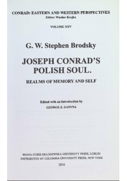 Joseph Conrad's Polish Soul