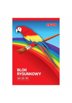 Blok rysunkowy A4/20K biały 80g (20szt) HERLITZ