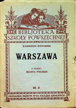 Warszawa z cyklu Miasta Polskie nr 21 1933r