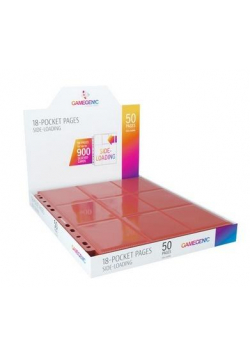 Gamegenic:18-Pocket Pages Sideloading-Red(50szt)