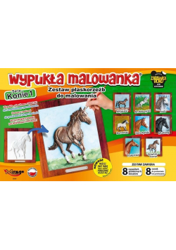 Wypukła malowanka - Konie Seria 1 Zestaw 8 wzorów