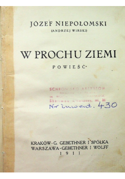 W prochu ziemi 1911