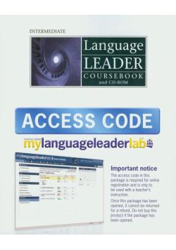 Language Leader: Intermediate Coursebook z płytą CD i kodem dostępu do strony internetowej