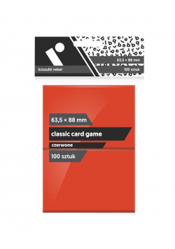 Koszulki CCG czerwone 63,5x88 (100sztuk) REBEL