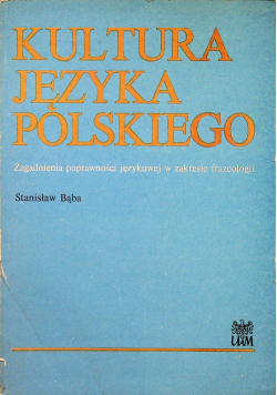Kultura języka polskiego plus dedykacja