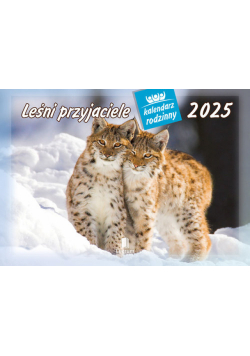 Kalendarz 2025 rodzinny WL07 Leśni przyjaciele